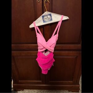 Eomenie Pink One-Piece Swimsuit